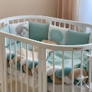 Set lenjerie Patut Bebe Copii 7 piese Bunies (12)